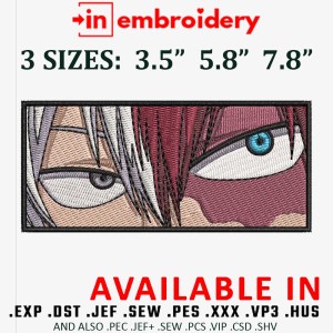 Shoto Eyes Embroidery Design 3 Sizes