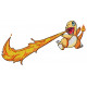 Swoosh x Charmander Fire Embroidery Design 5 Sizes