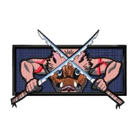 Inosuke Swords Embroidery Design 3 Sizes