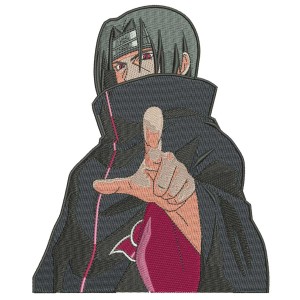 Itachi finger Embroidery Design 4 Sizes