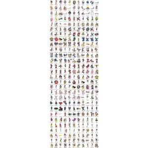 1200 Cartoons Embroidery Designs Pack