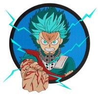Goku Power Embroidery Design 5 Sizes