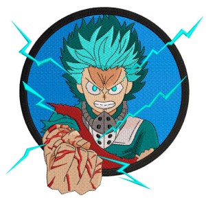 Goku Power Embroidery Design 5 Sizes