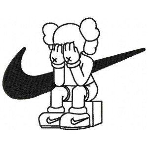 Swoosh x Kaws Embroidery Design 5 Sizes