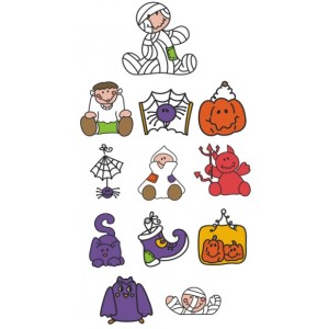 +99 Halloween Embroidery Designs Collection