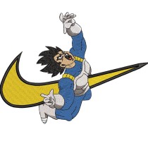 Swoosh x Vegeta Embroidery Design 3 Sizes