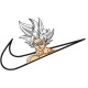 Swoosh x Goku White Hair Embroidery Design 5 Sizes