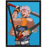 Tengen Swords Rectangle Embroidery Design 5 Sizes