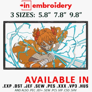 Zenitsu Baba Embroidery Design 3 Sizes