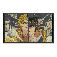 DIO BRANDO rectangle Embroidery Design 4 Sizes