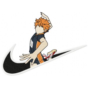 Hinata Volley ball Embroidery Design 4 Sizes