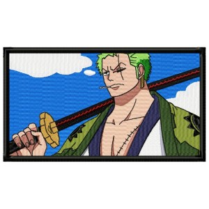 Roronoa Zoro Sword Embroidery Design 3 Sizes