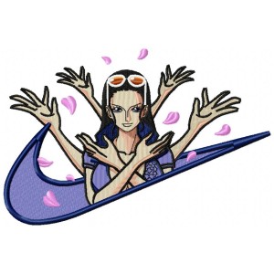 Nico Robin Anime Embroidery Design 4 Sizes