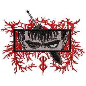 Berserk Anime Embroidery Design 4 Sizes