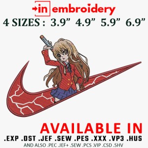 Swoosh x Aisaka Taiga Embroidery Design 4 Sizes