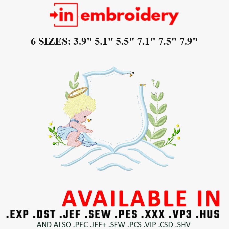 Angelyka Barbosa Coat of Arms Crest 26 Embroidery Design 6 Sizes