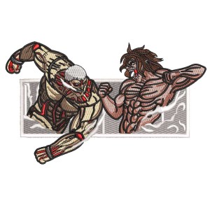 Attack On Titan Embroidery Design 4 Sizes