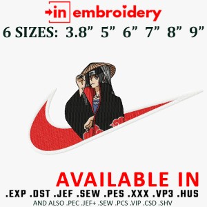 Swoosh x Itachi Embroidery Design 6 Sizes
