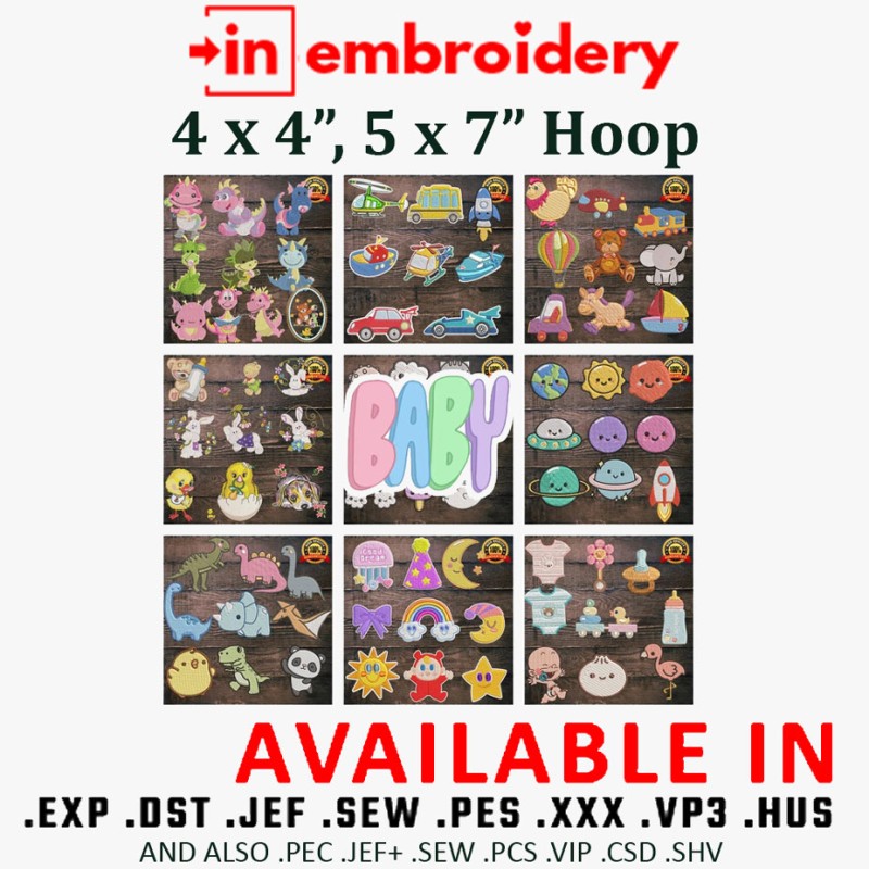 Baby Embroidery Designs Pack
