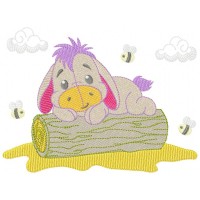 Baby Pooh Bear Embroidery Design 6 Sizes Free Download