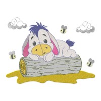 Baby Pooh Bear Embroidery Design 6 Sizes Free Download