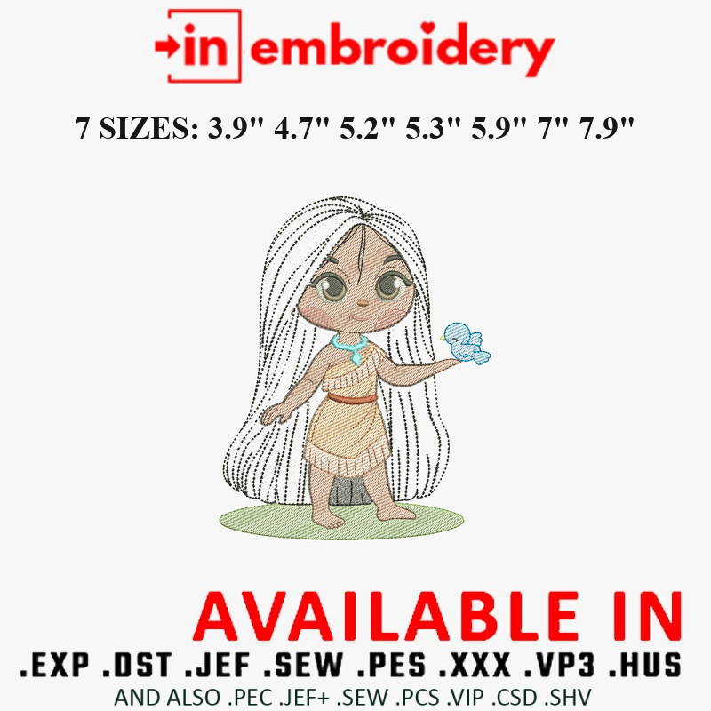 Baby Princesses Embroidery Designs Part 4 7 Sizes