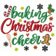 Baking Christmas Cheer machine Embroidery Design 4 Sizes