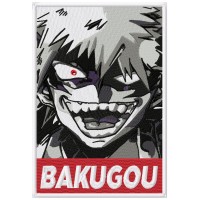 Bakugo Embroidery Design 8 Sizes