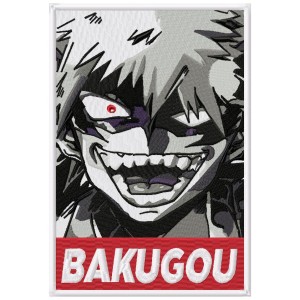 Bakugo Embroidery Design 8 Sizes