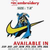 Swoosh x Batman Embroidery Design Free Download