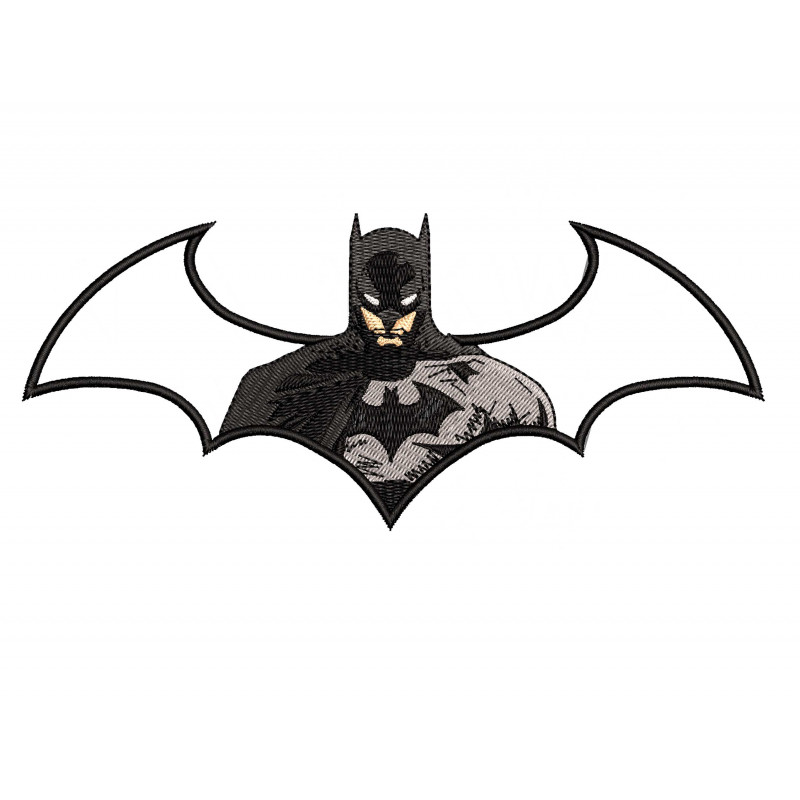 Batman Embroidery Design 3 Sizes