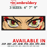 Daki Eyes Embroidery Design 3 Sizes