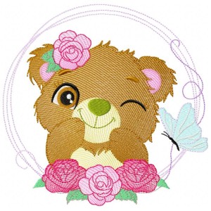 Baby Bears Six Embroidery Designs 4 Sizes Collection Pack