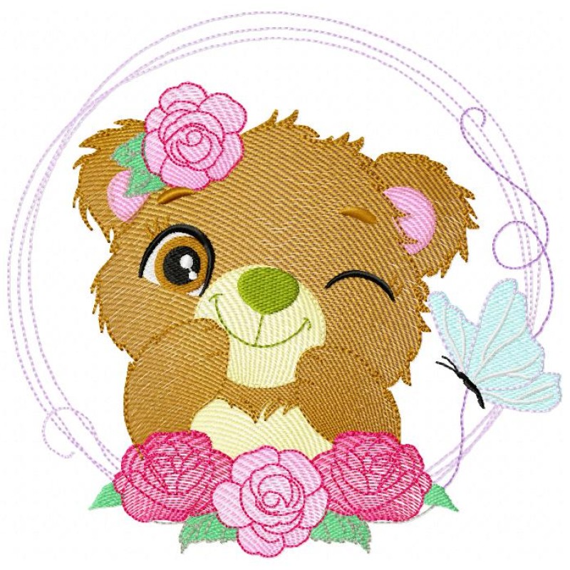 Baby Bears Embroidery Designs 4 Sizes Collection Pack