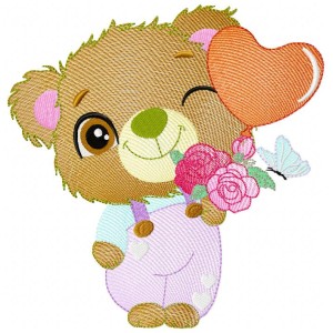 Baby Bears Six Embroidery Designs 4 Sizes Collection Pack