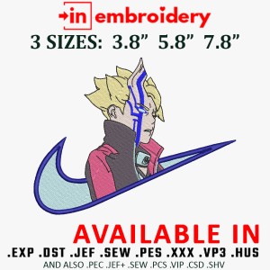 Swoosh x Boruto Embroidery Design 3 Sizes