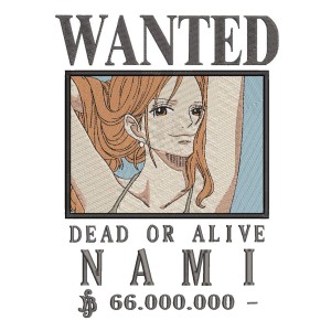 Bounty Nami Embroidery Design 6 Sizes