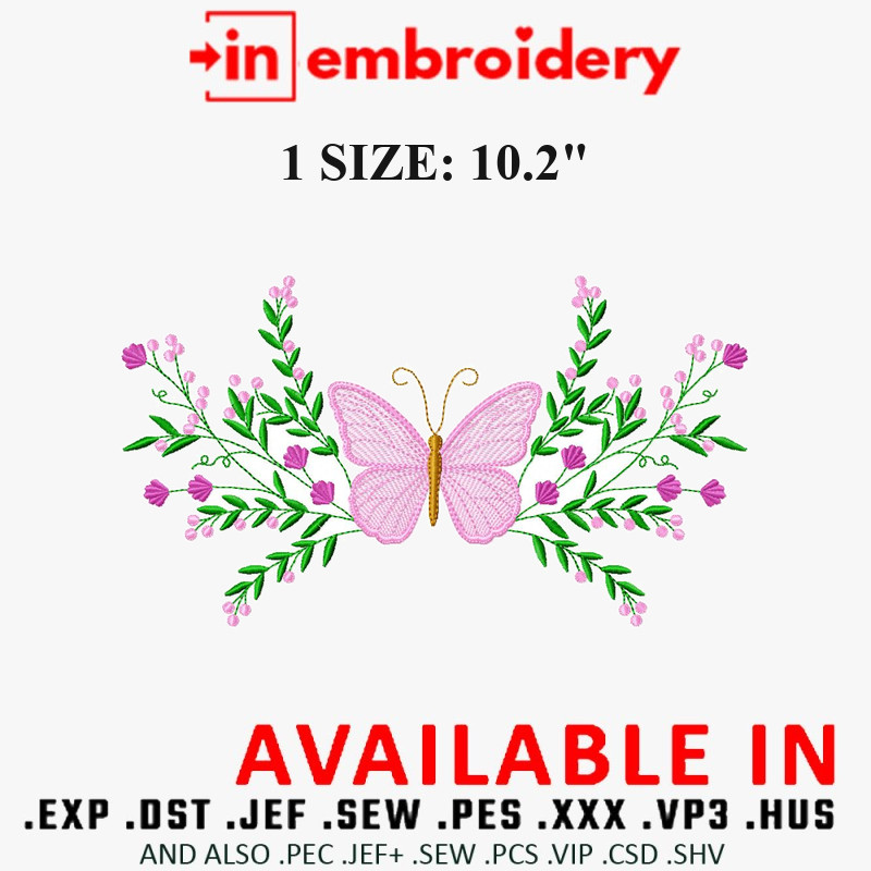 Butterflies Embroidery Designs
