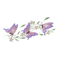Butterfly Embroidery Design 4 Sizes Free Download