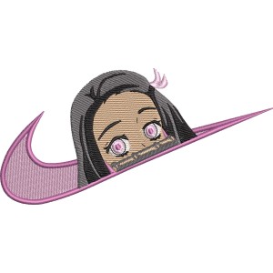 Swoosh x Nezuko Embroidery Design 3 Sizes