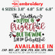 The Weather Outside is Frightful Machine Embroidery Design 4 Sizes