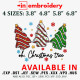 Oh Christmas Tree Christmas machine Embroidery Design 4 Sizes