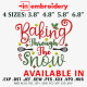 Baking Through the Snow Christmas machine Embroidery Design 4 Sizes