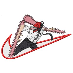 Swoosh x Chainsaw Man Embroidery Design 5 Sizes
