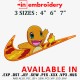 Swoosh x Charmander Embroidery Design 3 Sizes