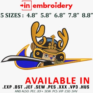 Swoosh x Chopper Sword Embroidery Design 5 Sizes