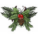 Christmas Pine Branch Machine Embroidery Design 4 Sizes