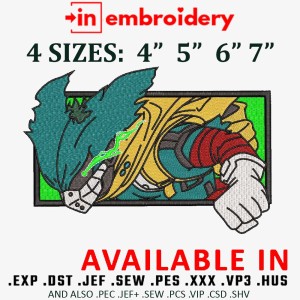 DEKU Embroidery Design 4 Sizes