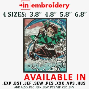 Tengen Embroidery Design 4 Sizes