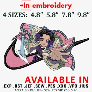 Swoosh x Shinobu Embroidery Design 4 Sizes